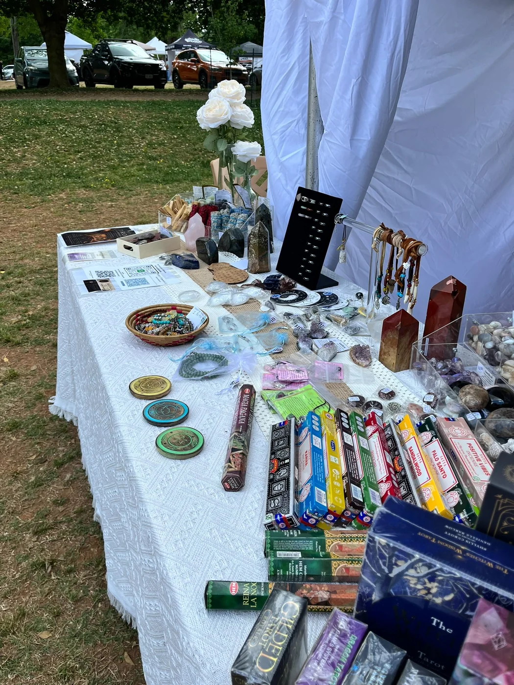 Spirit of Tiphereth vendor table at Rest Festival